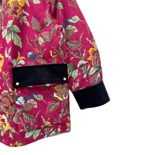 SOULEIADO（ソレイアード）SOULEIADO (ソレイアード) リサイクルプリント ボンディングコーチジャケット ショッキングピンク サイズ:３６の古着・服飾アイテム