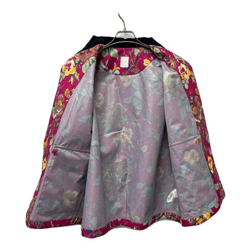 SOULEIADO（ソレイアード）SOULEIADO (ソレイアード) リサイクルプリント ボンディングコーチジャケット ショッキングピンク サイズ:３６の古着・服飾アイテム