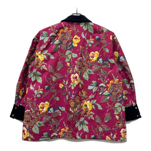 SOULEIADO（ソレイアード）SOULEIADO (ソレイアード) リサイクルプリント ボンディングコーチジャケット ショッキングピンク サイズ:３６の古着・服飾アイテム