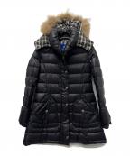 BURBERRY BLUE LABELバーバリーロンドンブルーレーベル）の古着「ダウンコート」｜ブラック