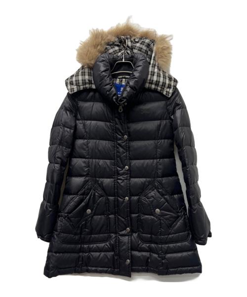 BURBERRY BLUE LABEL（バーバリー ブルー レーベル）BURBERRY BLUE LABEL (バーバリーロンドンブルーレーベル) ダウンコート ブラック サイズ:Mの古着・服飾アイテム