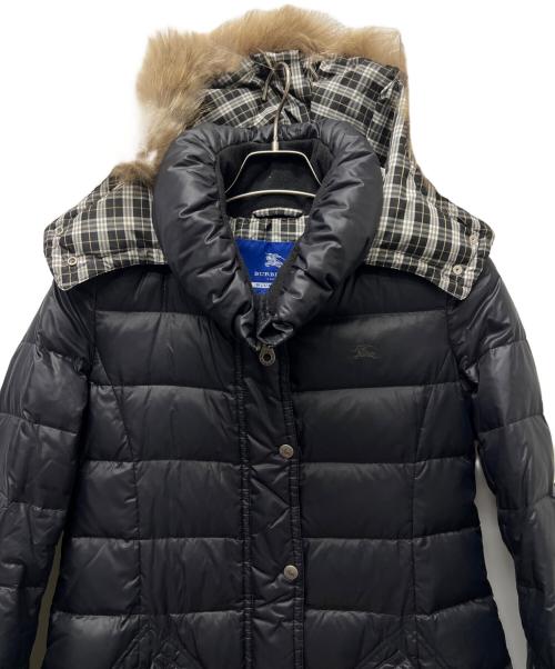 BURBERRY BLUE LABEL（バーバリー ブルー レーベル）BURBERRY BLUE LABEL (バーバリーロンドンブルーレーベル) ダウンコート ブラック サイズ:Mの古着・服飾アイテム