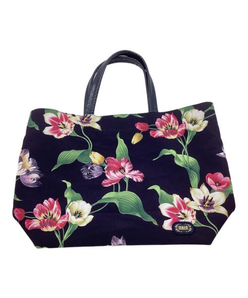 FEILER（フェイラー）FEILER (フェイラー) トートバッグ ネイビーの古着・服飾アイテム