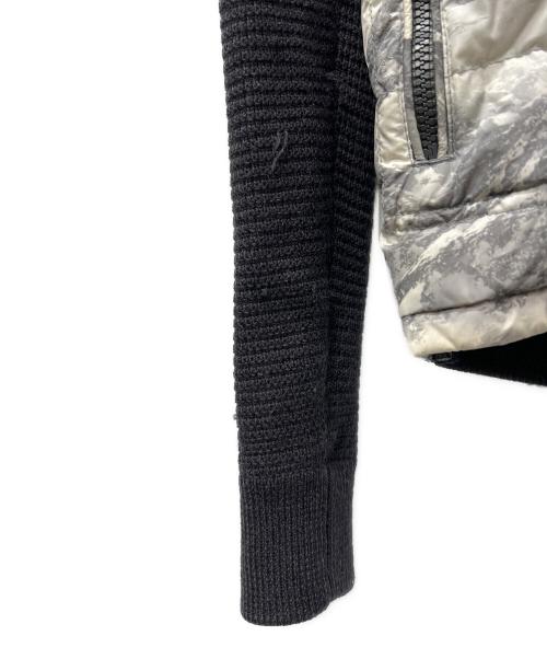 MONCLER（モンクレール）MONCLER (モンクレール) ニットダウンジャケット ブラック×グレー サイズ:Mの古着・服飾アイテム