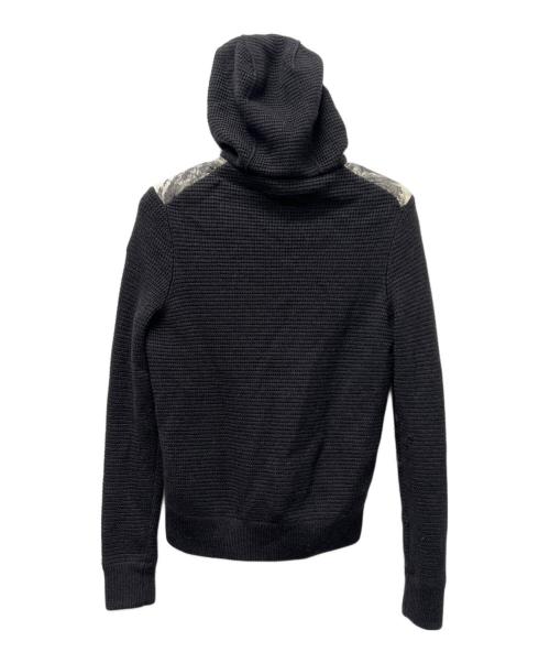 MONCLER（モンクレール）MONCLER (モンクレール) ニットダウンジャケット ブラック×グレー サイズ:Mの古着・服飾アイテム