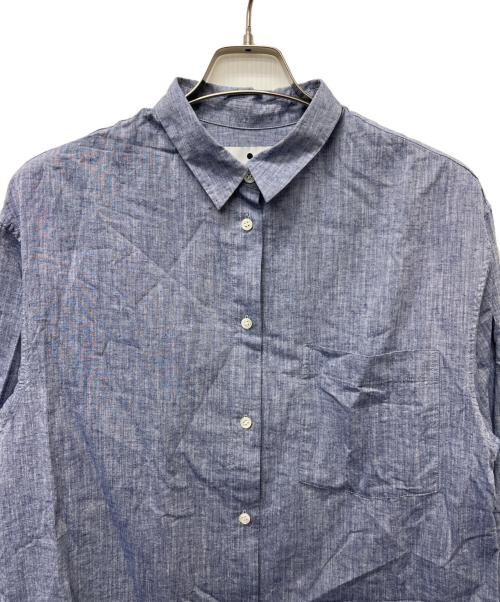 THREE DOTS（スリードッツ）THREE DOTS (スリードッツ) 長袖シャツ スカイブルー サイズ:Ｓの古着・服飾アイテム