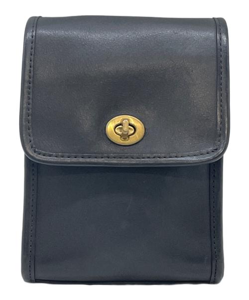 OLD COACH（オールドコーチ）OLD COACH (オールドコーチ) ターンロックショルダーバッグ ブラックの古着・服飾アイテム