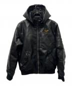 VALLEY APPARELバレー アパレル）の古着「フェイクレザージャケット」｜ブラック