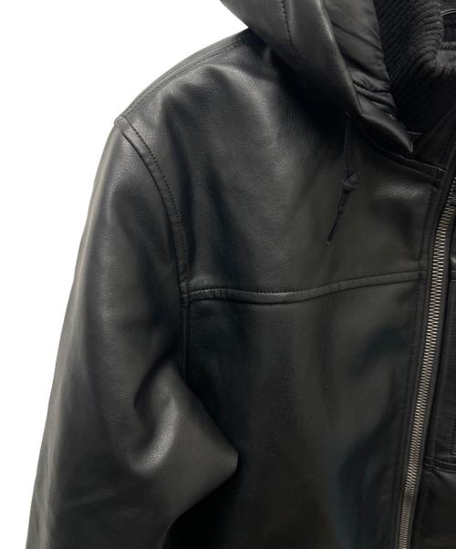 VALLEY APPAREL（バレー アパレル）VALLEY APPAREL (バレー アパレル) フェイクレザージャケット ブラック サイズ:Ｌの古着・服飾アイテム