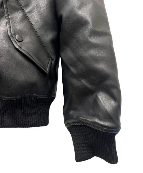 VALLEY APPAREL（バレー アパレル）VALLEY APPAREL (バレー アパレル) フェイクレザージャケット ブラック サイズ:Ｌの古着・服飾アイテム