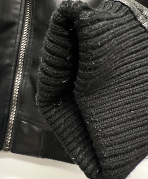 VALLEY APPAREL（バレー アパレル）VALLEY APPAREL (バレー アパレル) フェイクレザージャケット ブラック サイズ:Ｌの古着・服飾アイテム