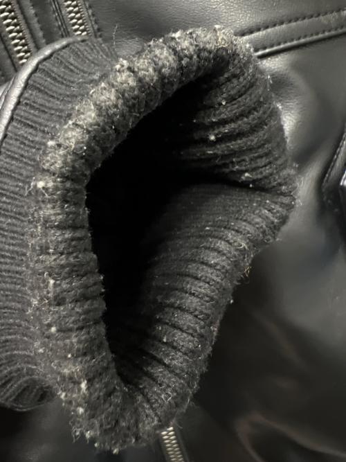 VALLEY APPAREL（バレー アパレル）VALLEY APPAREL (バレー アパレル) フェイクレザージャケット ブラック サイズ:Ｌの古着・服飾アイテム