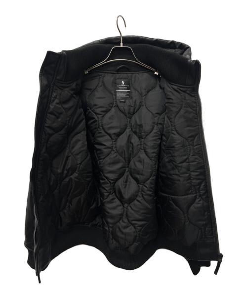 VALLEY APPAREL（バレー アパレル）VALLEY APPAREL (バレー アパレル) フェイクレザージャケット ブラック サイズ:Ｌの古着・服飾アイテム