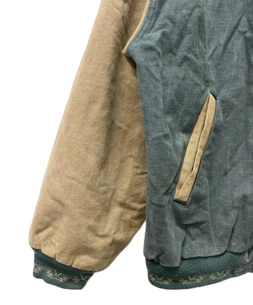 kyta make（カイタ・メイク）kyta make (カイタ・メイク) ブルゾン グリーン×ベージュ サイズ:ＸＬの古着・服飾アイテム