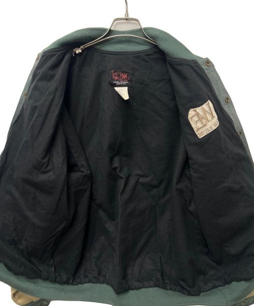 kyta make（カイタ・メイク）kyta make (カイタ・メイク) ブルゾン グリーン×ベージュ サイズ:ＸＬの古着・服飾アイテム