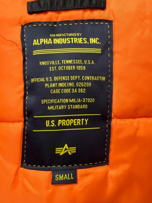 ALPHA INDUSTRIES INC（アルファインダストーリーズ）ALPHA INDUSTRIES INC (アルファインダストーリーズ) フライトジャケット ブラック サイズ:Ｓの古着・服飾アイテム