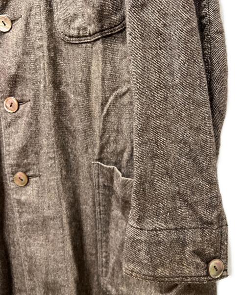 Mr.Gentleman（ミスタージェントルマン）Mr.Gentleman (ミスタージェントルマン) ステンカラーコート ブラウン サイズ:４０の古着・服飾アイテム