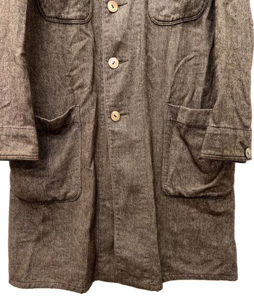 Mr.Gentleman（ミスタージェントルマン）Mr.Gentleman (ミスタージェントルマン) ステンカラーコート ブラウン サイズ:４０の古着・服飾アイテム