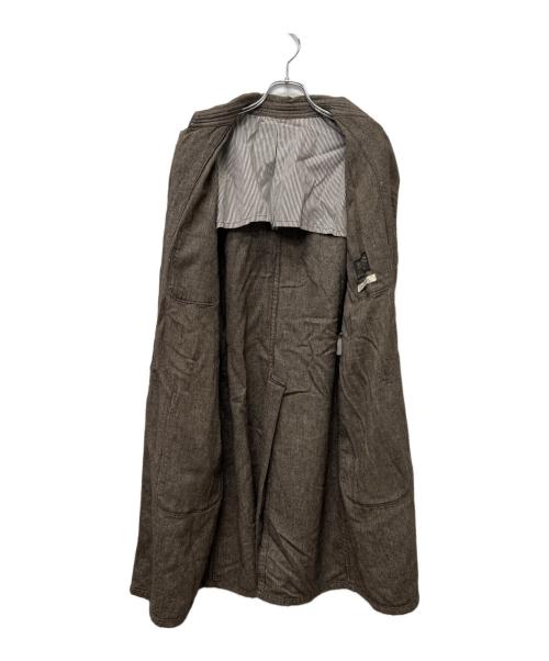 Mr.Gentleman（ミスタージェントルマン）Mr.Gentleman (ミスタージェントルマン) ステンカラーコート ブラウン サイズ:４０の古着・服飾アイテム