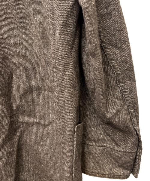 Mr.Gentleman（ミスタージェントルマン）Mr.Gentleman (ミスタージェントルマン) ステンカラーコート ブラウン サイズ:４０の古着・服飾アイテム