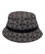 LOEWEロエベ）の古着「アナグラムバケットハット」｜ネイビー×ベージュ