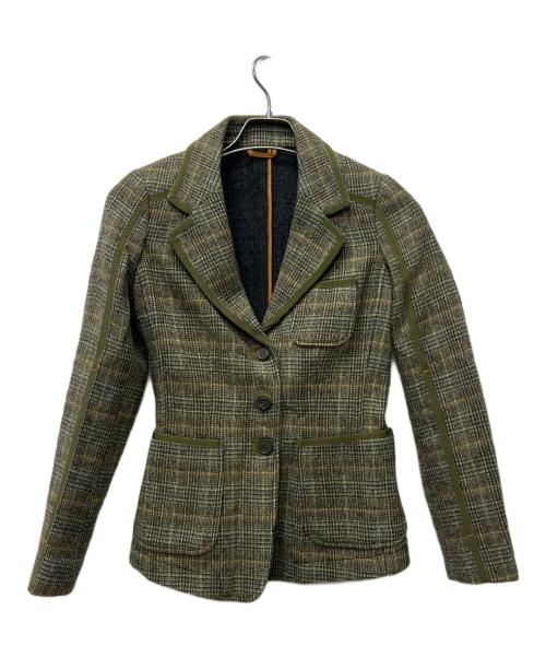 ETRO（エトロ）ETRO (エトロ) ウールジャケット グリーン サイズ:３８の古着・服飾アイテム