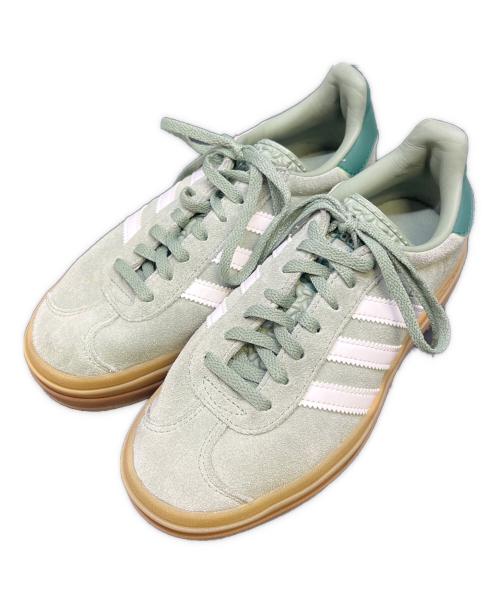 adidas（アディダス）adidas (アディダス) GAZELLE BOLD W SILVERGREEN 黄緑 サイズ:22の古着・服飾アイテム