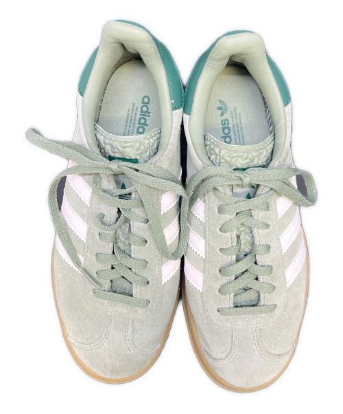adidas（アディダス）adidas (アディダス) GAZELLE BOLD W SILVERGREEN 黄緑 サイズ:22の古着・服飾アイテム