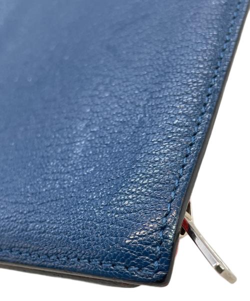 HERMES（エルメス）HERMES (エルメス) EAジップPM ブルーの古着・服飾アイテム