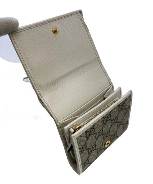 GUCCI（グッチ）GUCCI (グッチ) ホースビット2つ折り財布 ブラウンの古着・服飾アイテム