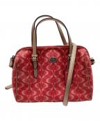 COACHコーチ）の古着「ミニボストンバッグ」｜ピンク