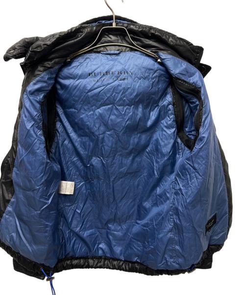 BURBERRY BLACK LABEL（バーバリーブラックレーベル）BURBERRY BLACK LABEL (バーバリーブラックレーベル) ダウンジャケット ブラック×ブルー サイズ:Ｍの古着・服飾アイテム