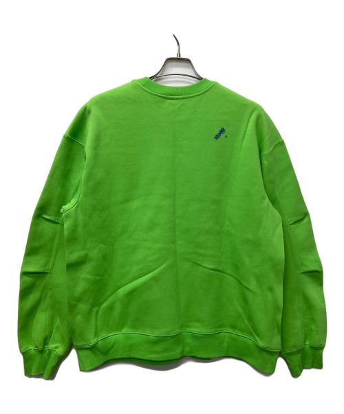 ADER error（アーダーエラー）ADER error (アーダーエラー) クルーネックスウェット 黄緑 サイズ:A1の古着・服飾アイテム