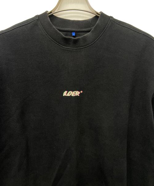 ADER error（アーダーエラー）ADER error (アーダーエラー) クルーネックスウェット ブラック サイズ:A1の古着・服飾アイテム