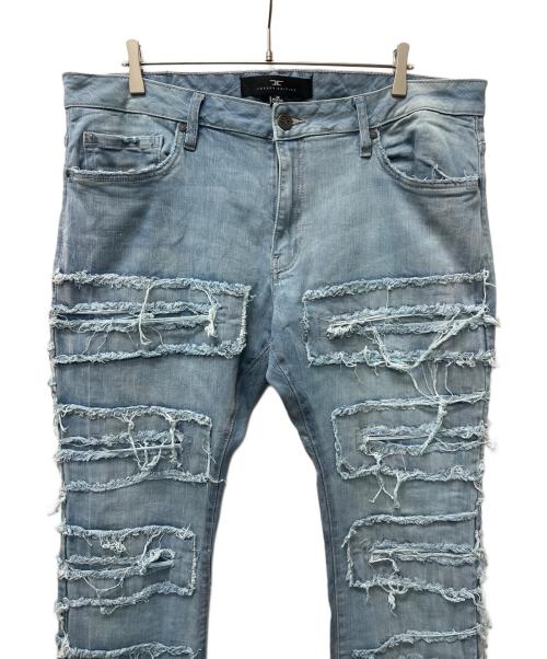 JORDAN CRAIG（ジョーダンクレイグ）JORDAN CRAIG (ジョーダンクレイグ) ダメージ加工デニムパンツ インディゴ サイズ:３８の古着・服飾アイテム