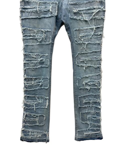 JORDAN CRAIG（ジョーダンクレイグ）JORDAN CRAIG (ジョーダンクレイグ) ダメージ加工デニムパンツ インディゴ サイズ:３８の古着・服飾アイテム