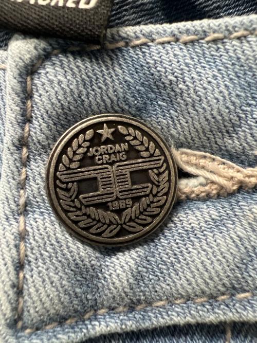 JORDAN CRAIG（ジョーダンクレイグ）JORDAN CRAIG (ジョーダンクレイグ) ダメージ加工デニムパンツ インディゴ サイズ:３８の古着・服飾アイテム