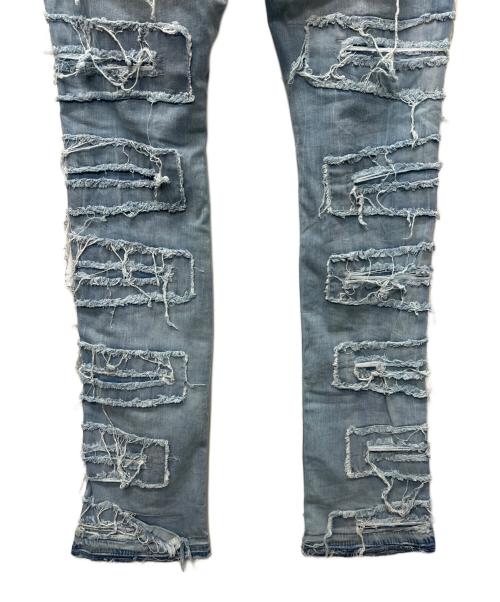 JORDAN CRAIG（ジョーダンクレイグ）JORDAN CRAIG (ジョーダンクレイグ) ダメージ加工デニムパンツ インディゴ サイズ:３８の古着・服飾アイテム