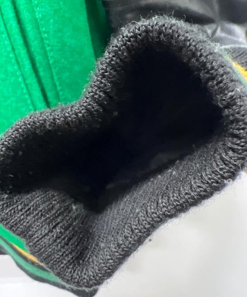 Coogi（クージー）Coogi (クージー) スタジャン グリーン×ブラック サイズ:Ｌの古着・服飾アイテム