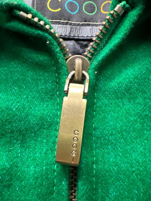 Coogi（クージー）Coogi (クージー) スタジャン グリーン×ブラック サイズ:Ｌの古着・服飾アイテム