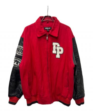 中古・古着通販】pellepelle (ペレペレ) スタジャン レッド×ブラック