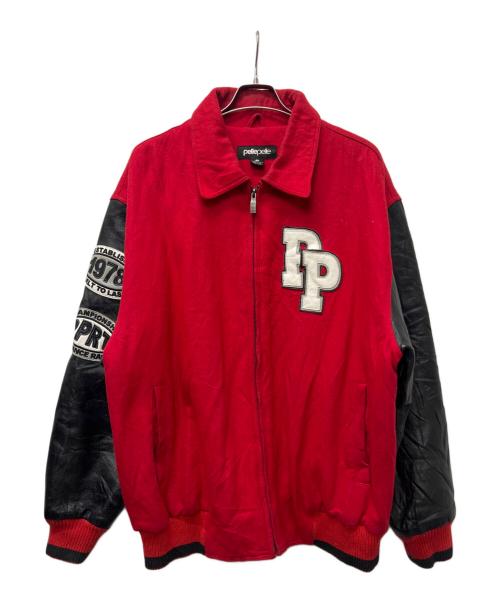 pellepelle（ペレペレ）pellepelle (ペレペレ) スタジャン レッド×ブラック サイズ:XXLの古着・服飾アイテム