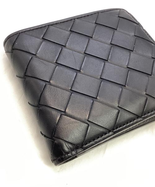 BOTTEGA VENETA（ボッテガベネタ）BOTTEGA VENETA (ボッテガベネタ) 2つ折り財布 ブラックの古着・服飾アイテム