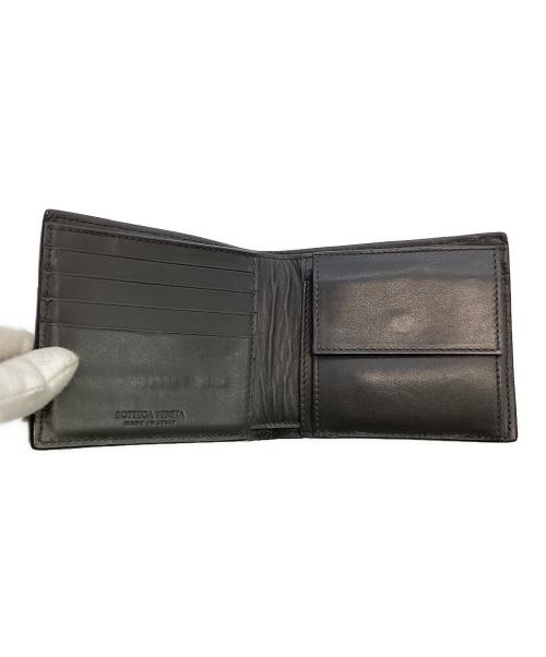 BOTTEGA VENETA（ボッテガベネタ）BOTTEGA VENETA (ボッテガベネタ) 2つ折り財布 ブラックの古着・服飾アイテム