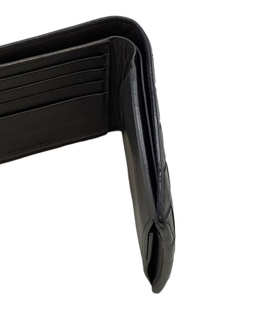 BOTTEGA VENETA（ボッテガベネタ）BOTTEGA VENETA (ボッテガベネタ) 2つ折り財布 ブラックの古着・服飾アイテム
