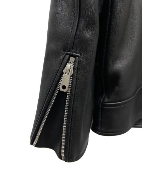 UNITED TOKYO（ユナイテッドトーキョー）UNITED TOKYO (ユナイテッドトーキョー) ラムレザーシングルライダース ブラック サイズ:3の古着・服飾アイテム