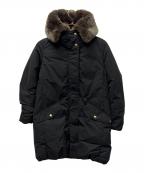 WOOLRICH×IENAウールリッチ×イエナ）の古着「コクーンエスキモーダウンコート」｜ブラック