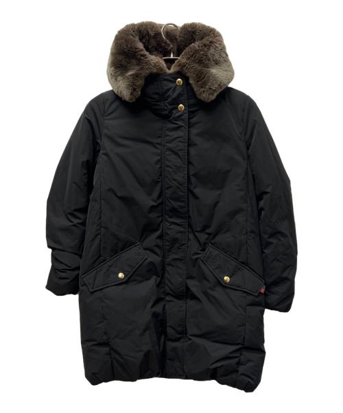 WOOLRICH（ウールリッチ）WOOLRICH (ウールリッチ) IENA (イエナ) コクーンエスキモーダウンコート ブラック サイズ:ＸＳの古着・服飾アイテム