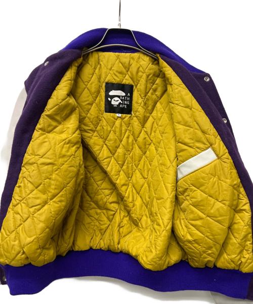 A BATHING APE（アベイシングエイプ）A BATHING APE (アベイシングエイプ) POST (ポスト) スタジャン パープル サイズ:ＸＬの古着・服飾アイテム
