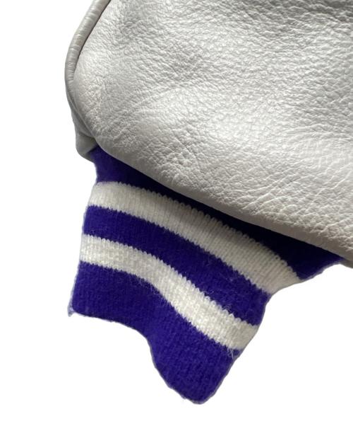 A BATHING APE（アベイシングエイプ）A BATHING APE (アベイシングエイプ) POST (ポスト) スタジャン パープル サイズ:ＸＬの古着・服飾アイテム